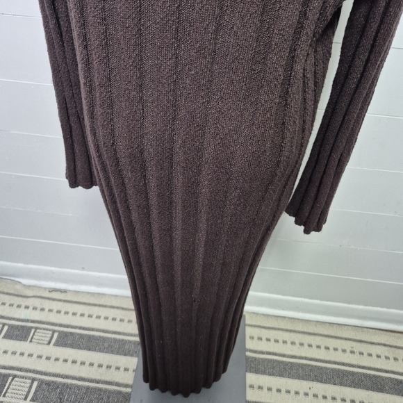 Free People Beach Wanda Brown Sweater Dress Size L - Picture 6 of 11